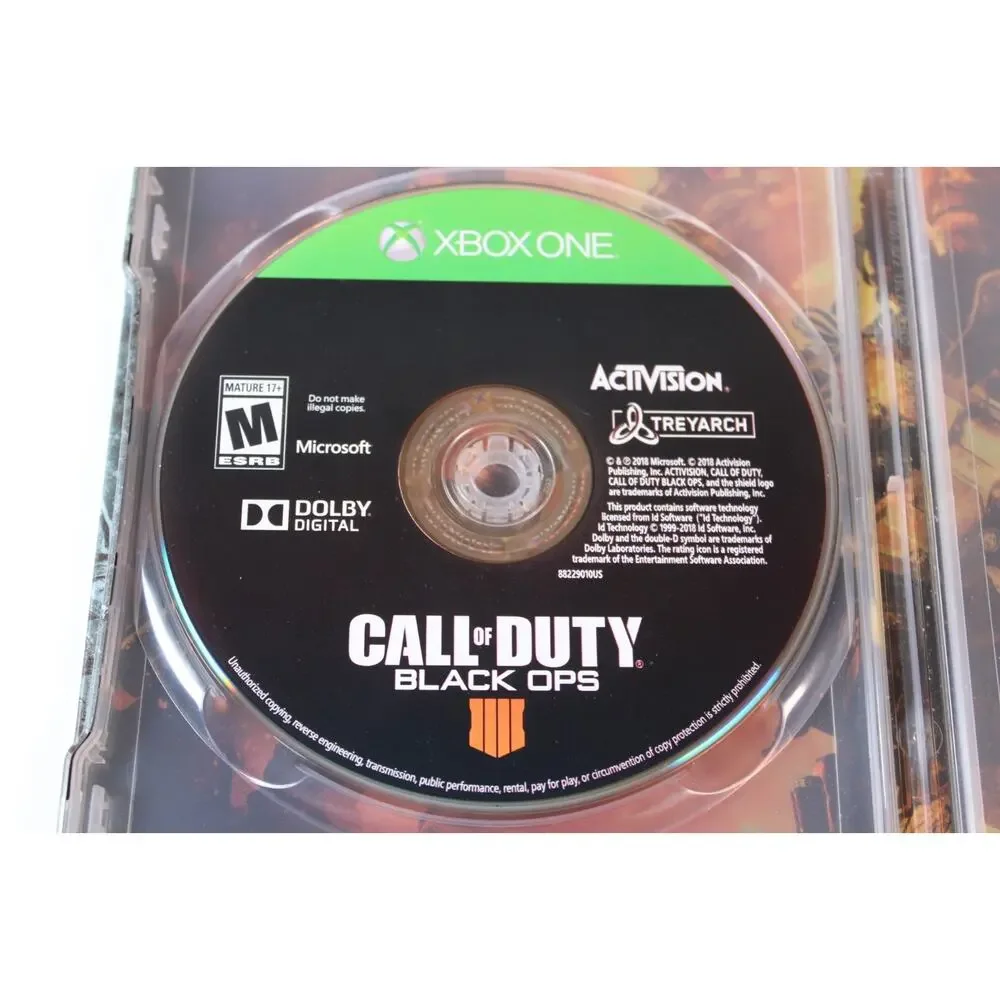 Call of Duty Black Ops 4 Steelbook Microsoft Xbox One 2018 Video Game